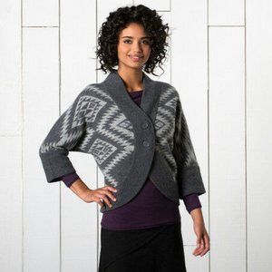 Horny Toad (Toad Co) Merino Shinzo Cardigan - size small - grey